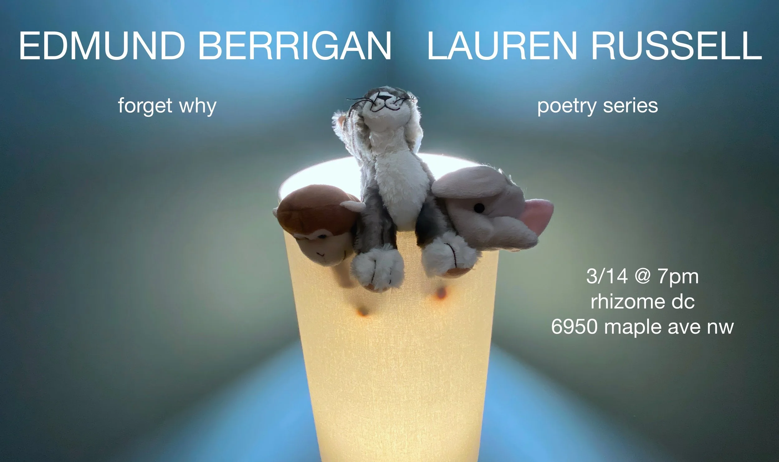 Edmund Berrigan & Lauren Russell reading announcement
